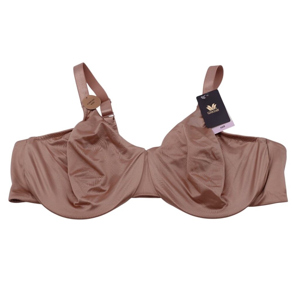 NWT Wacoal Inner Sheen Underwire Bra Sz 42D Roebuck Seamless Mid Coverage - Picture 2 of 11